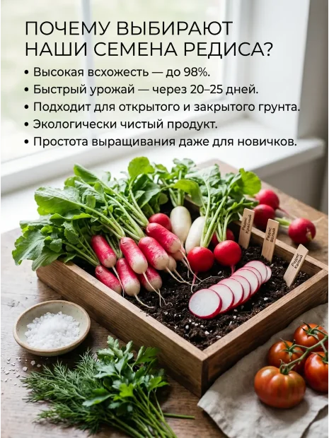 Редис Гром и Молния F1 семена 